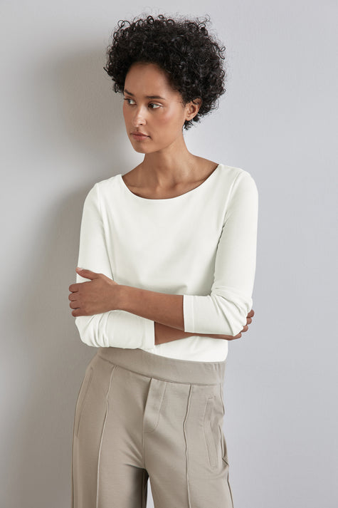 T-shirt met lange mouwen - ecru