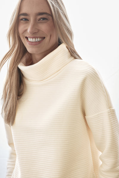 Trui met ronde hals Ecru - STREET ONE