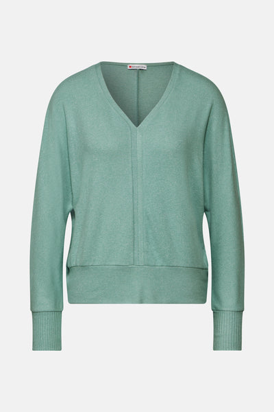 Pull col V VERT - STREET ONE