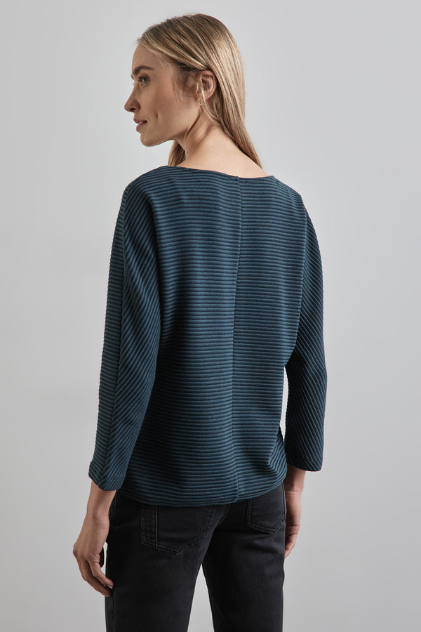 Top uni manches longues VERT - STREET ONE