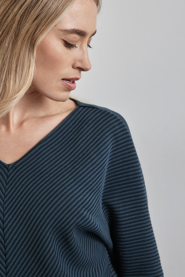 Top uni manches longues VERT - STREET ONE