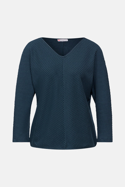 Top uni manches longues VERT - STREET ONE