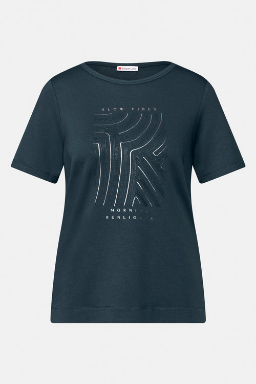 Top uni manches courtes VERT - STREET ONE
