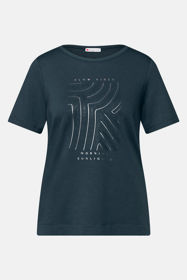 Top uni manches courtes VERT - STREET ONE