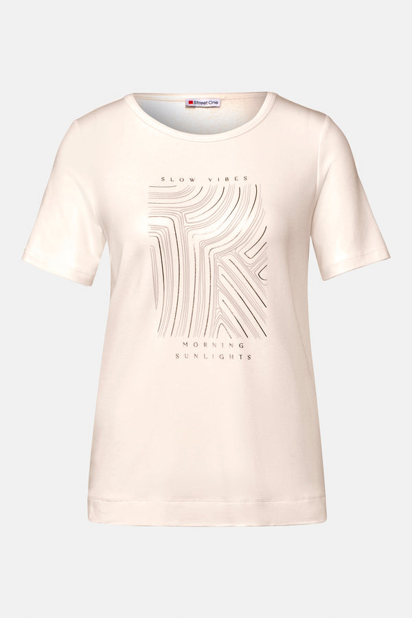 Top uni manches courtes Blanc - STREET ONE