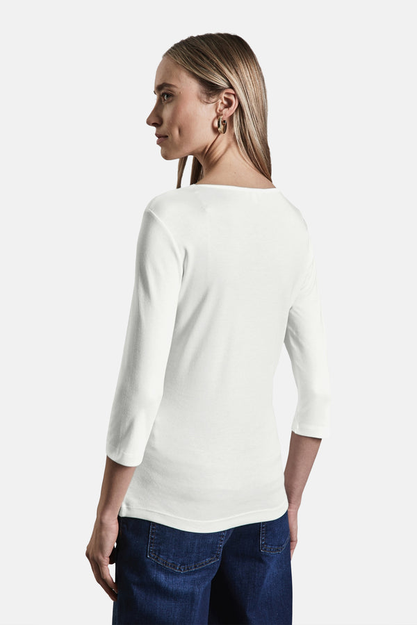 Top uni manches courtes Blanc - STREET ONE