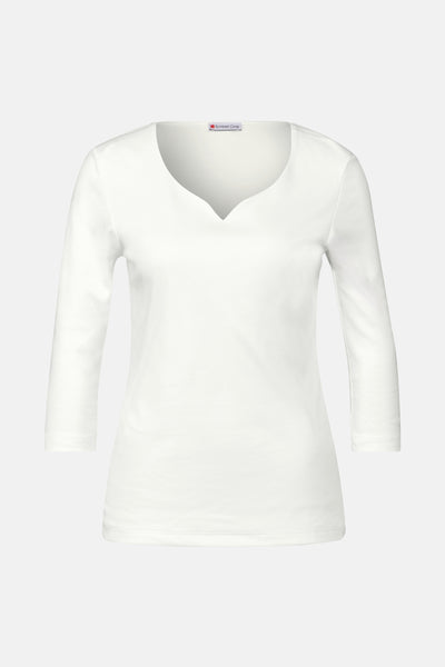 Top uni manches courtes Blanc - STREET ONE