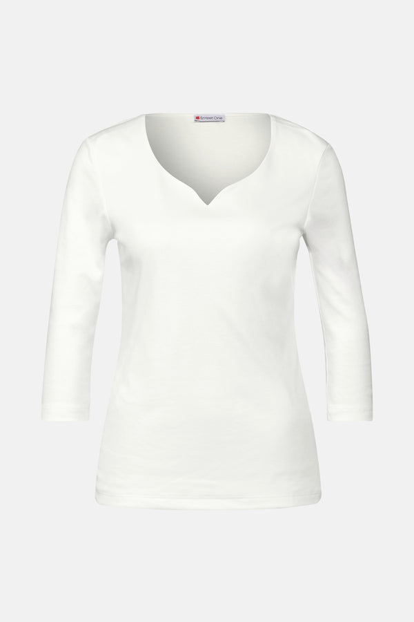 Top uni manches courtes Blanc - STREET ONE