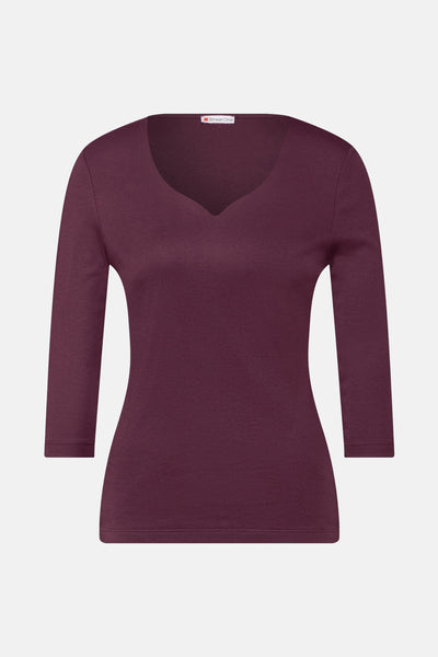 Top uni manches courtes Rouge - STREET ONE