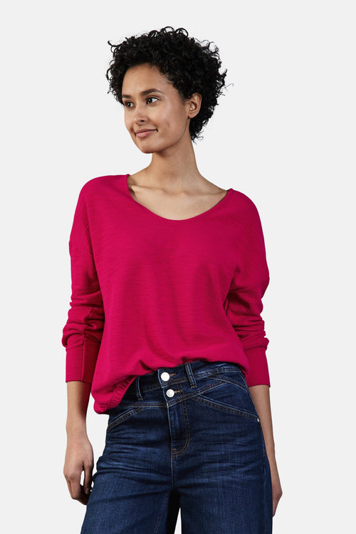 T-shirt (lange mouwen) Roze - STREET ONE