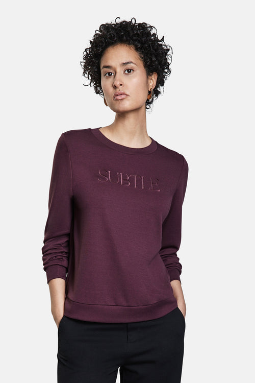 Sweater met ronde hals Rood - STREET ONE