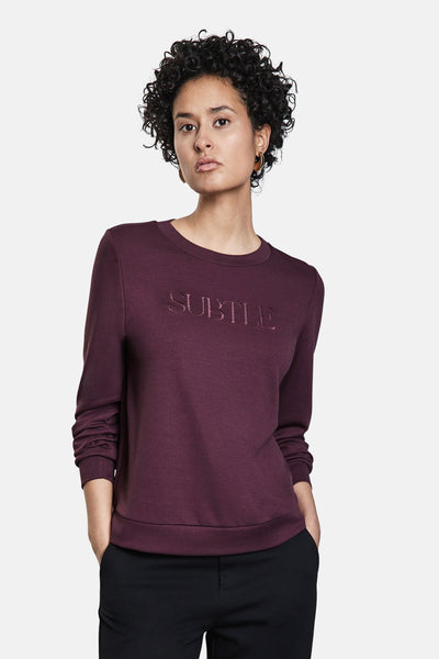 Sweat col rond Rouge - STREET ONE