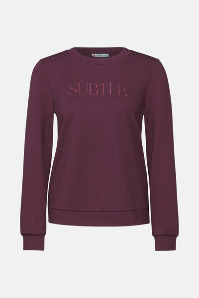 Sweat col rond Rouge - STREET ONE