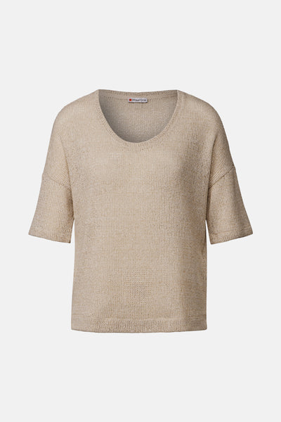 Top uni manches courtes Beige - STREET ONE
