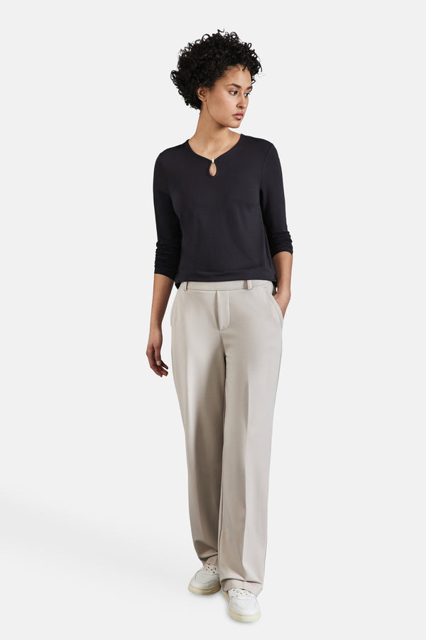 Top uni manches longues Bleu - STREET ONE