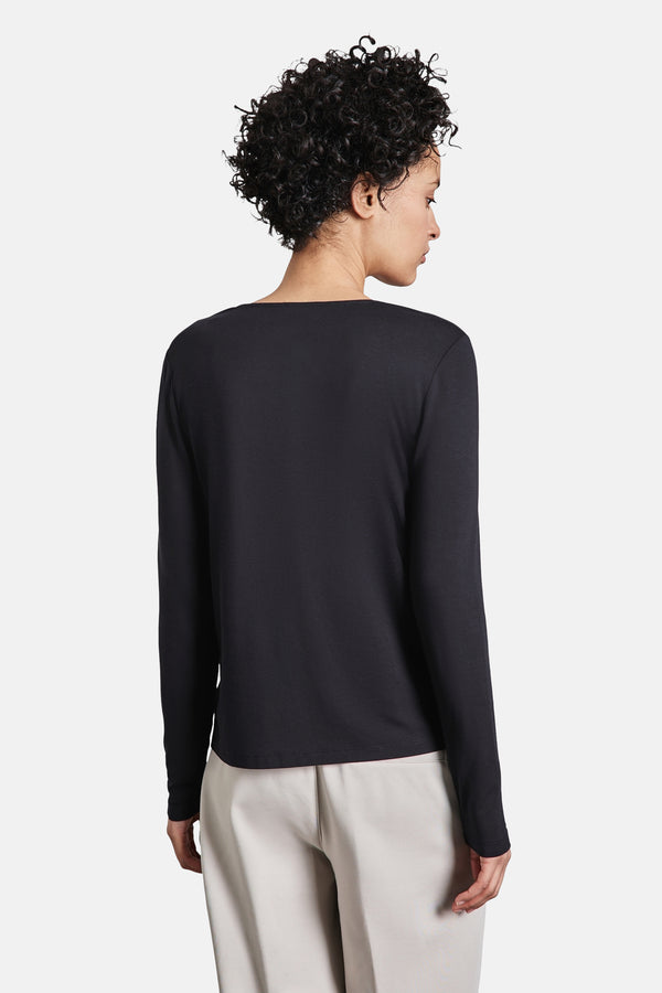 Top uni manches longues Bleu - STREET ONE