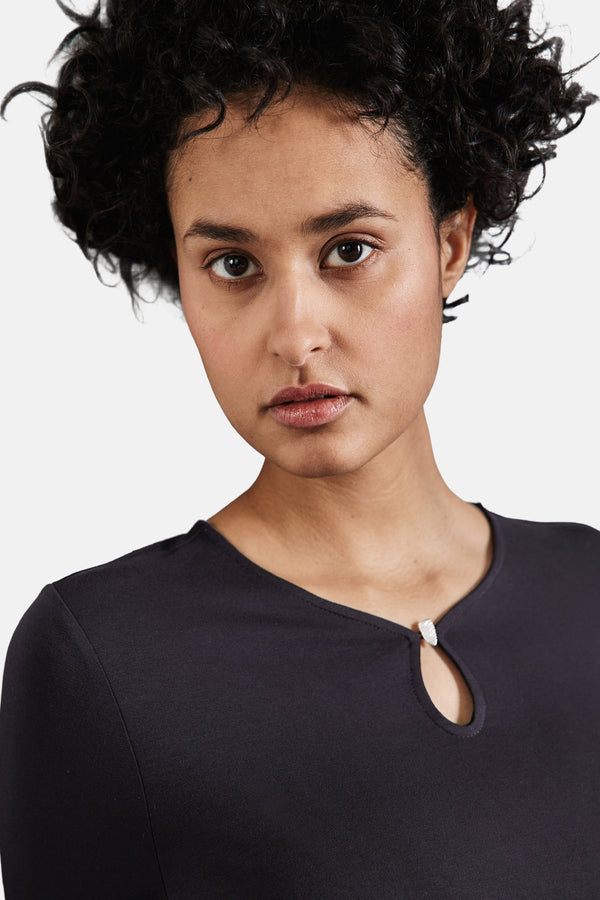 Top uni manches longues Bleu - STREET ONE