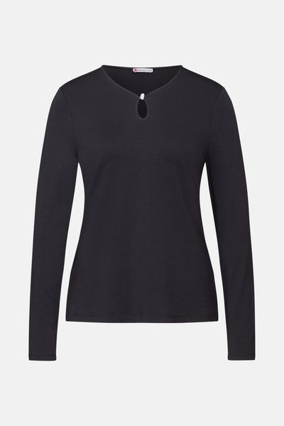 Top uni manches longues Bleu - STREET ONE