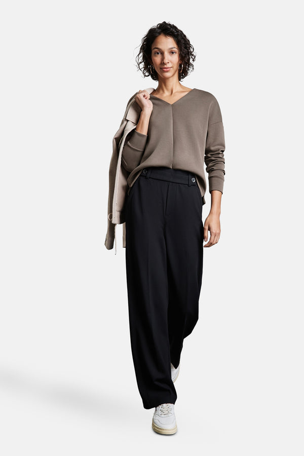 Top uni manches longues Brun - STREET ONE