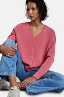T-shirt met lange mouwen - corail