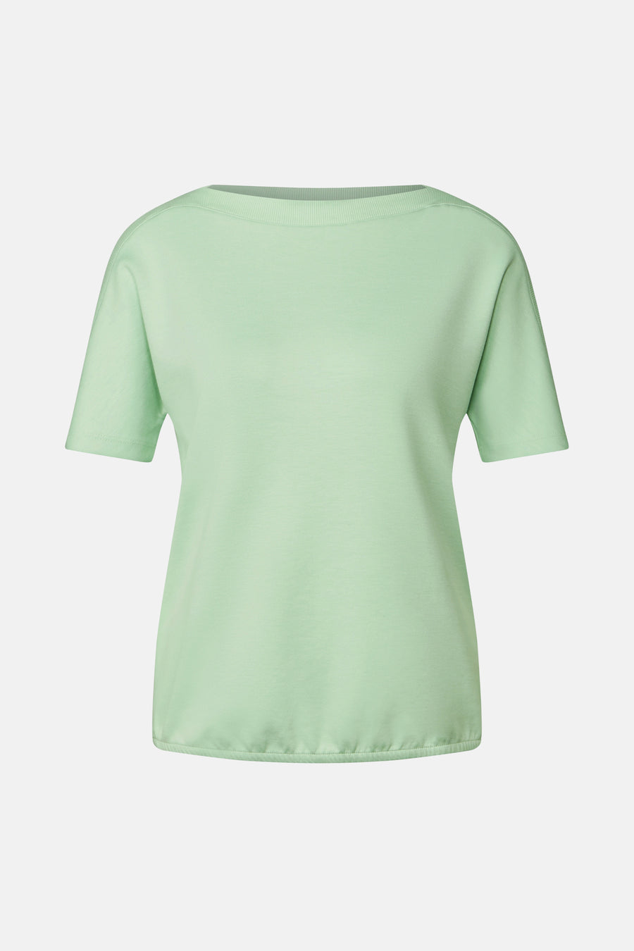 Top met korte mouwen groen van Street One, relaxte pasvorm.
