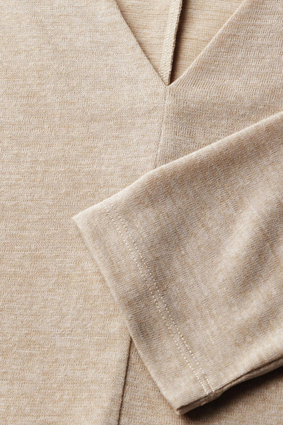 Top uni manches longues Beige - STREET ONE