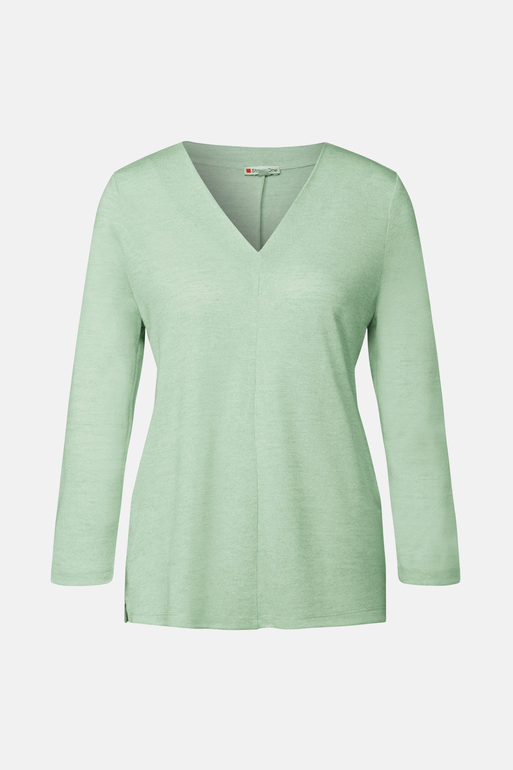 Top uni manches longues Vert - STREET ONE