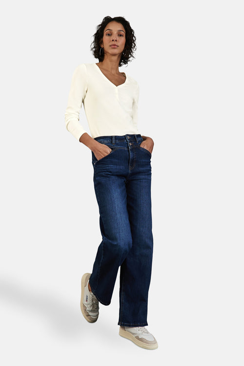 Top uni manches longues blanc - STREET ONE