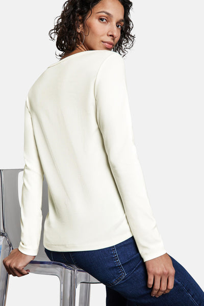 Top uni manches longues Blanc - STREET ONE