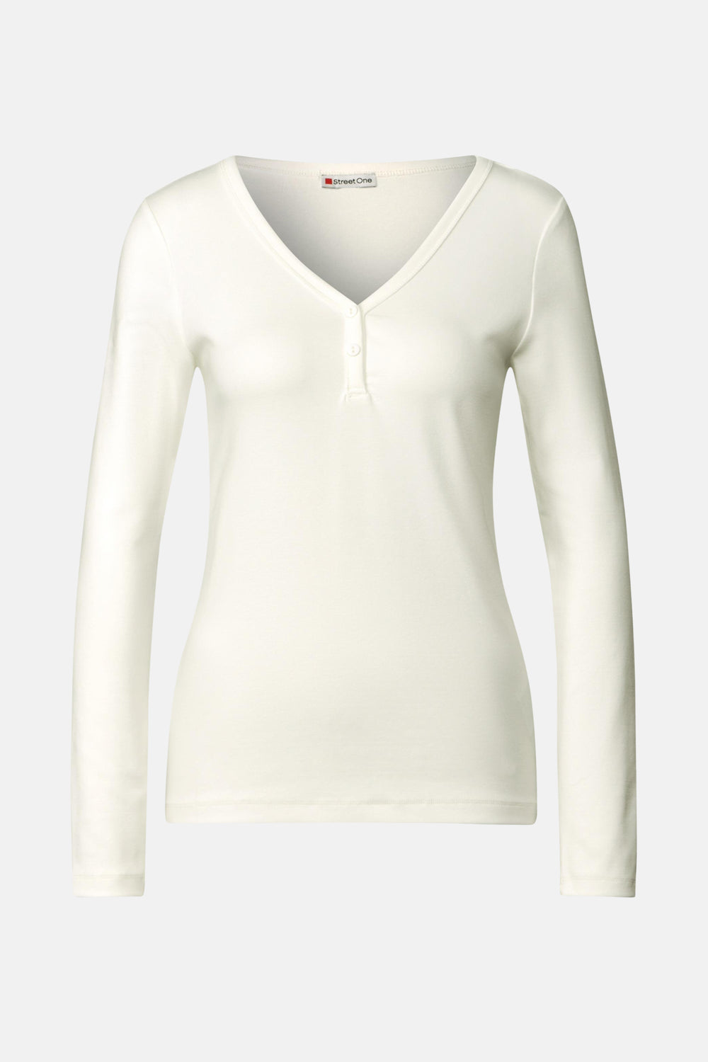 Top uni manches longues Blanc - STREET ONE