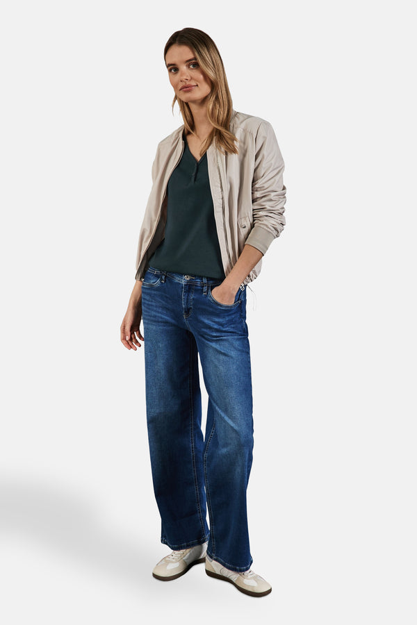 Top uni manches longues Vert - STREET ONE