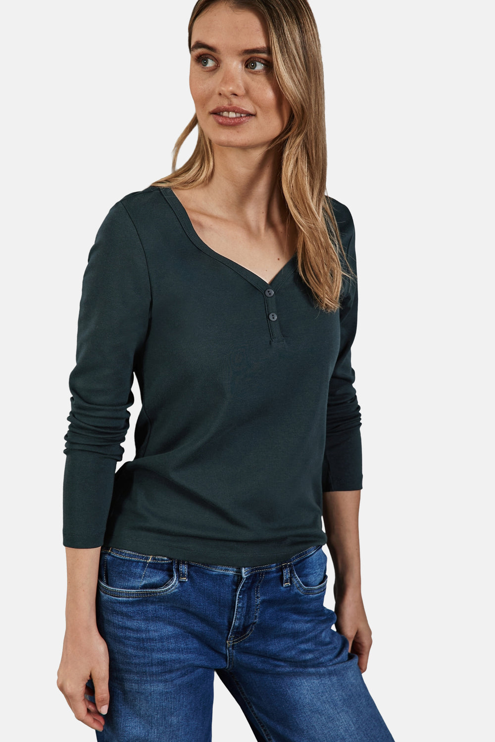 Top (lange mouwen) Groen - STREET ONE