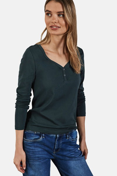 Top (lange mouwen) Groen - STREET ONE