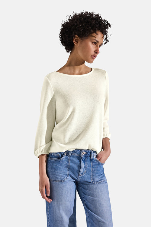Top uni manches longues Blanc - STREET ONE