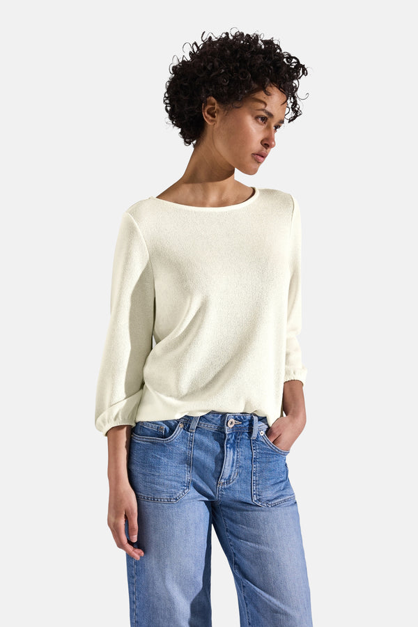 Top uni manches longues Blanc - STREET ONE