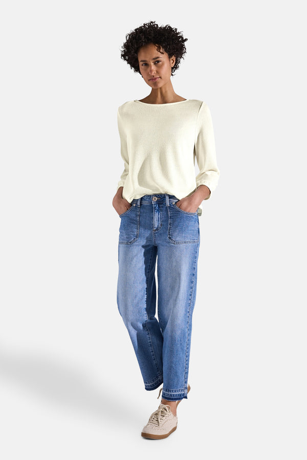 Top uni manches longues Blanc - STREET ONE