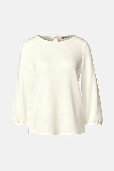 Top uni manches longues Blanc - STREET ONE