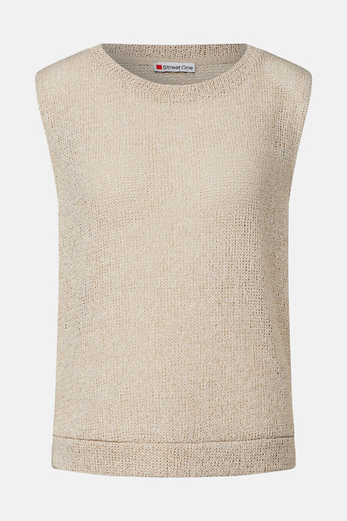 Top (zonder mouwen) Beige - STREET ONE