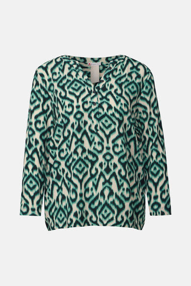 Multikleurig overhemd met lange mouwen van STREET ONE, met abstracte print.