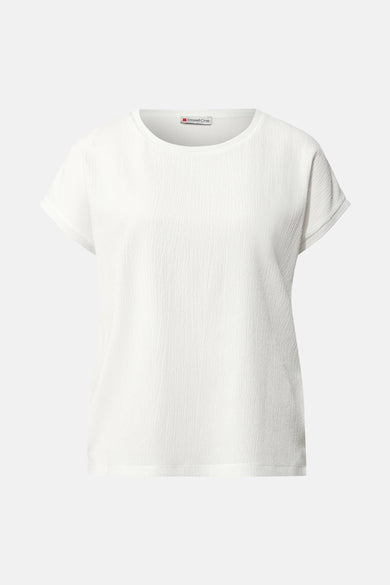 Top (korte mouwen) wit - STREET ONE