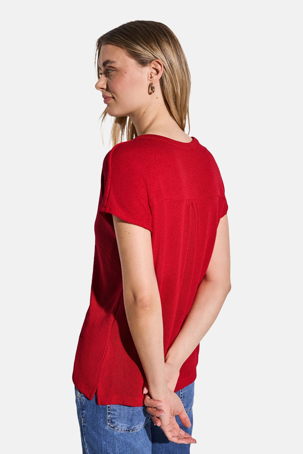 Top uni manches courtes Rouge - STREET ONE