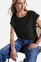 Top uni manches courtes Noir - STREET ONE