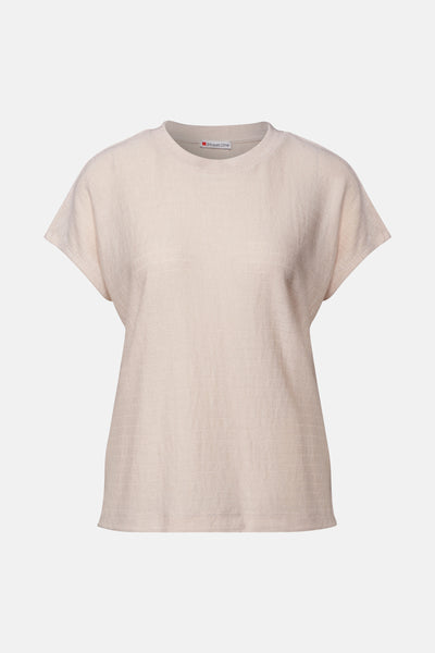 Top uni manches courtes Beige - STREET ONE