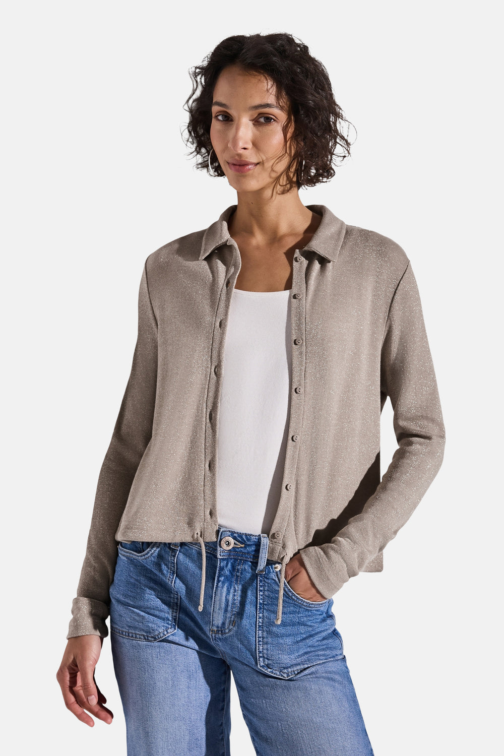 Hemd (lange mouwen) Beige - STREET ONE