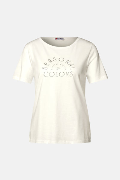 Top uni manches courtes Blanc - STREET ONE