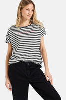 Top uni manches courtes multicolore - STREET ONE