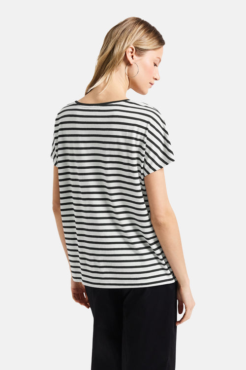 Top uni manches courtes multicolore - STREET ONE