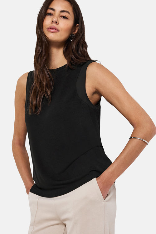 Top (zonder mouwen) Zwart - STREET ONE