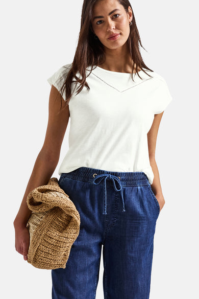 Top uni manches courtes blanc - STREET ONE