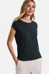 Top uni manches courtes vert - STREET ONE